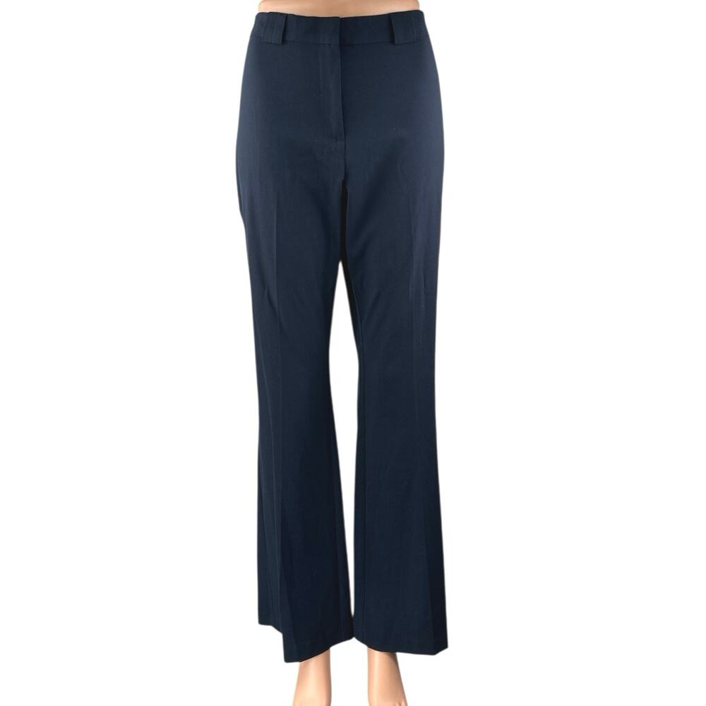 M&S Collection Women's Blue High Waist Flared Bootcut Trousers Dress Pants Sz 10